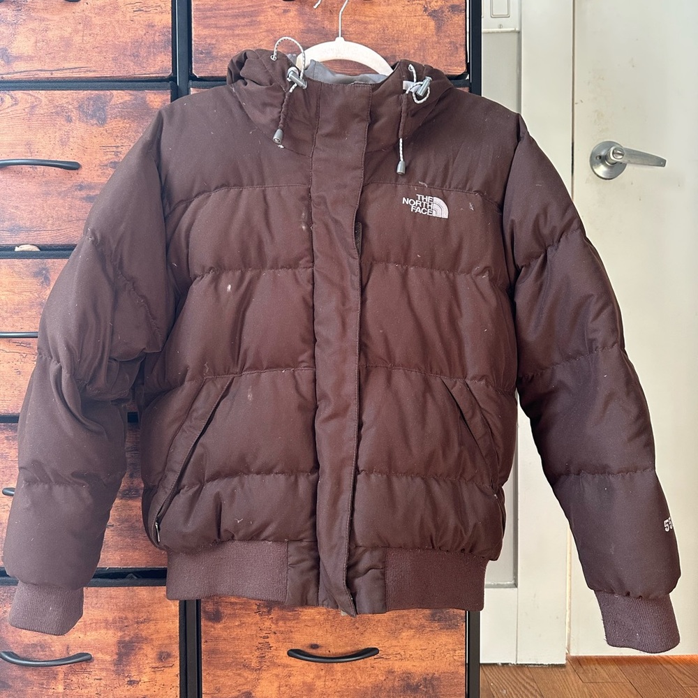 Brown North Face Puffer Jacket